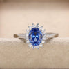 Wholesale Oval High Sense Geometric Copper Ring Inlaid Zircon For Women