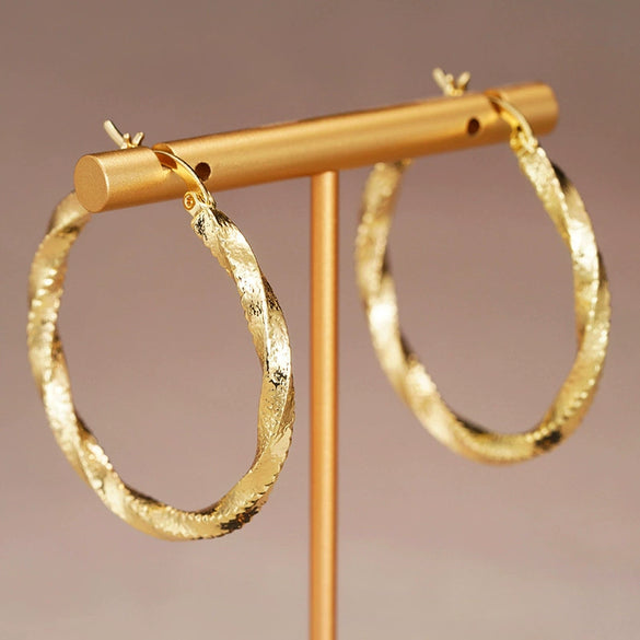 Wholesale Oversized Geometric Earrings Copper Electroplating Jewelry Middle Eastern Trendy Style
