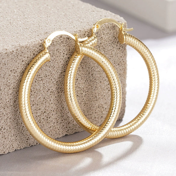 Wholesale Oversized Geometric Earrings Copper Electroplating Jewelry Middle Eastern Trendy Style