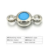 Wholesale Palm Hand Card Connector Accessories Copper Round Electroplated