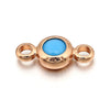 Wholesale Palm Hand Card Connector Accessories Copper Round Electroplated