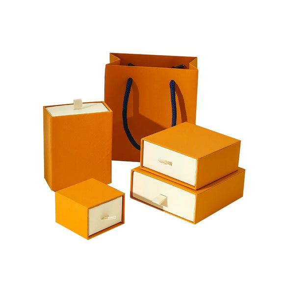 Wholesale Paper Cardboard Drawer Jewelry Gift Box For Ring Earrings Necklace And Bracelet Packaging