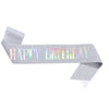 Wholesale Party And Wedding Dress Glitter Cloth Printing Shoulder Strap Happy Birthday Design