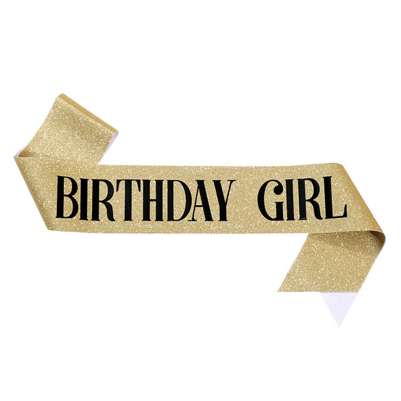 Wholesale Party Glue Cloth Nonwoven Shoulder Strap Courtesy Strap With Glitter Cloth And Bronzing
