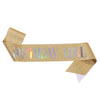 Wholesale Party Glue Cloth Nonwoven Shoulder Strap Courtesy Strap With Glitter Cloth And Bronzing
