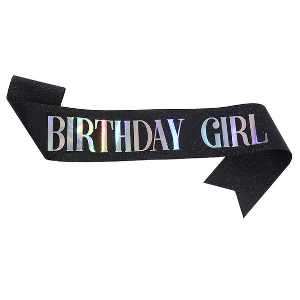 Wholesale Party Glue Cloth Nonwoven Shoulder Strap Courtesy Strap With Glitter Cloth And Bronzing