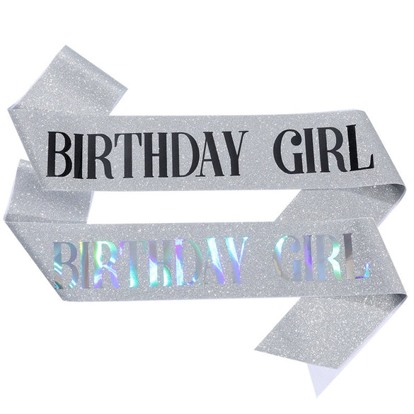 Wholesale Party Glue Cloth Nonwoven Shoulder Strap Courtesy Strap With Glitter Cloth And Bronzing