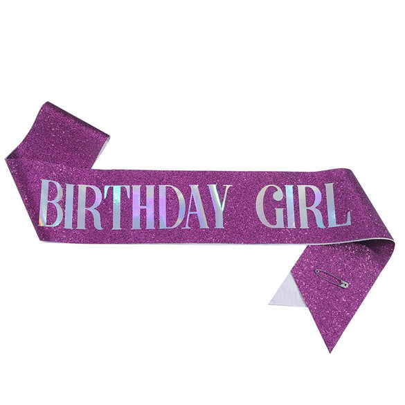 Wholesale Party Glue Cloth Nonwoven Shoulder Strap Courtesy Strap With Glitter Cloth And Bronzing