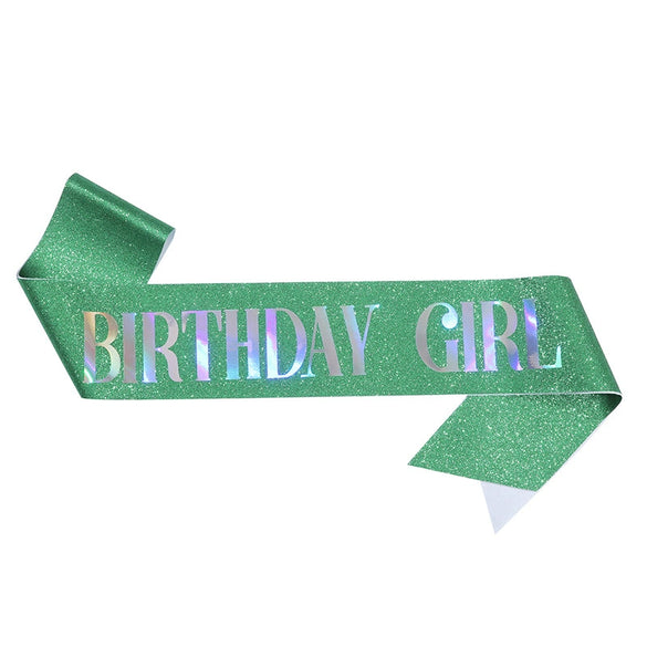 Wholesale Party Glue Cloth Nonwoven Shoulder Strap Courtesy Strap With Glitter Cloth And Bronzing