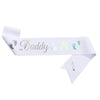 Wholesale Party Headband Shoulder Strap Etiquette Belt Ribbon For Mommy To Be And Daddy To Be Glitter Cloth Bronzing