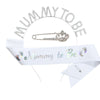 Wholesale Party Headband Shoulder Strap Etiquette Belt Ribbon For Mommy To Be And Daddy To Be Glitter Cloth Bronzing