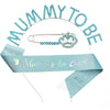 Wholesale Party Headband Shoulder Strap Etiquette Belt Ribbon For Mommy To Be And Daddy To Be Glitter Cloth Bronzing