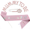 Wholesale Party Headband Shoulder Strap Etiquette Belt Ribbon For Mommy To Be And Daddy To Be Glitter Cloth Bronzing