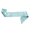 Wholesale Party Headband Shoulder Strap Etiquette Belt Ribbon For Mommy To Be And Daddy To Be Glitter Cloth Bronzing