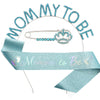 Wholesale Party Headband Shoulder Strap Etiquette Belt Ribbon For Mommy To Be And Daddy To Be Glitter Cloth Bronzing