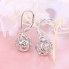 Wholesale Pastoral Style Geometric Hollow Heart Shape Copper Earrings For Women