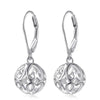Wholesale Pastoral Style Geometric Hollow Heart Shape Copper Earrings For Women