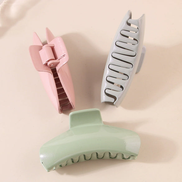 Wholesale Pc Hair Claw Clip For Women Oval Minimalist Geometric Painted