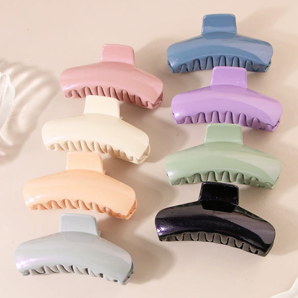 Wholesale Pc Hair Claw Clip For Women Oval Minimalist Geometric Painted