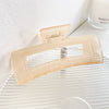 Wholesale Pc Handmade Square Shark Clip Women's Hair Accessories Simple Geometric Style