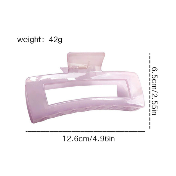 Wholesale Pc Handmade Square Shark Clip Women's Hair Accessories Simple Geometric Style