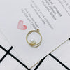 Wholesale Pearl Diamond Jewelry Accessories With Peach Heart Shape And Electroplating Treatment For Earrings And Necklace