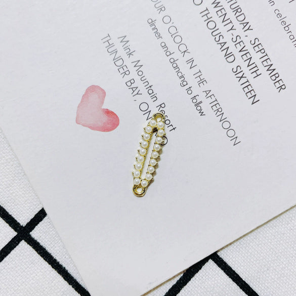 Wholesale Pearl Diamond Jewelry Accessories With Peach Heart Shape And Electroplating Treatment For Earrings And Necklace