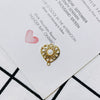 Wholesale Pearl Diamond Jewelry Accessories With Peach Heart Shape And Electroplating Treatment For Earrings And Necklace