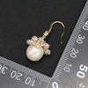Wholesale Pearl Earrings Retro Geometric Style Electroplating For Women