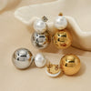 Wholesale Pearl Earrings With High Grade Stainless Steel Ball Pendant Geometric Pattern Electroplated Fashion Ol Style For Women