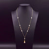 Wholesale Pearl Geometric Bamboo Chain Women's Elegant Highgrade Long Pendant Clavicle Chain 18K Real Gold Electroplated Color Retaining Jewelry