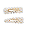 Wholesale Pearl Geometric Handmade French Retro Style Bb Clip Women's Hair Accessories