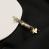 Wholesale Pearl Hairpin Baroque Style Butterfly Design 18K Gold Plated Female Side Clip Headdress