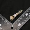 Wholesale Pearl Hairpin Baroque Style Butterfly Design 18K Gold Plated Female Side Clip Headdress