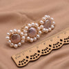 Wholesale Pearl Hairpin High Quality Natural Fresh Water Retro Style Pure Handmade Spring One Word Side Clip