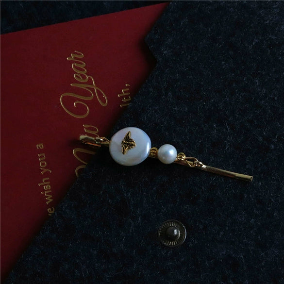 Wholesale Pearl Hairpin Retro Elegant Pastoral Style Weave Design