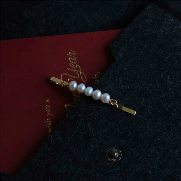 Wholesale Pearl Hairpin Retro Elegant Pastoral Style Weave Design