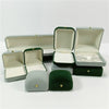 Wholesale Pearl Jewelry Box Made Of Gray Green Flannel For Earrings And Pendants