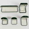 Wholesale Pearl Jewelry Box Made Of Gray Green Flannel For Earrings And Pendants