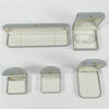 Wholesale Pearl Jewelry Box Made Of Gray Green Flannel For Earrings And Pendants