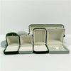 Wholesale Pearl Jewelry Box Made Of Gray Green Flannel For Earrings And Pendants