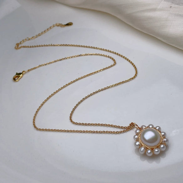 Wholesale Pearl Jewelry Set With Freshwater Pearls Necklace And Ring