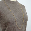 Wholesale Pearl Long Necklace Geometric Style Handmade