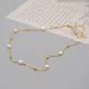 Wholesale Pearl Long Necklace Geometric Style Handmade