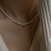 Wholesale Pearl Necklace Copper Freshwater Pearl Rice Shape Droplet Shape Minimalist Style For Women