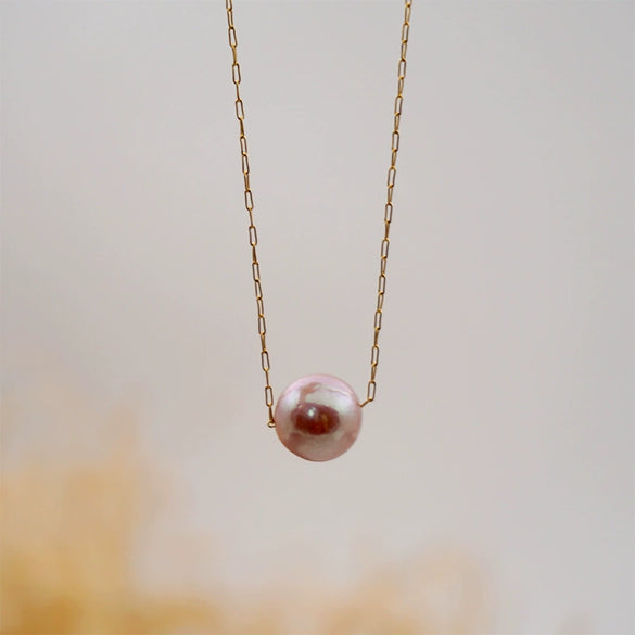 Wholesale Pearl Necklace Geometric Retro Design Electroplating For Women