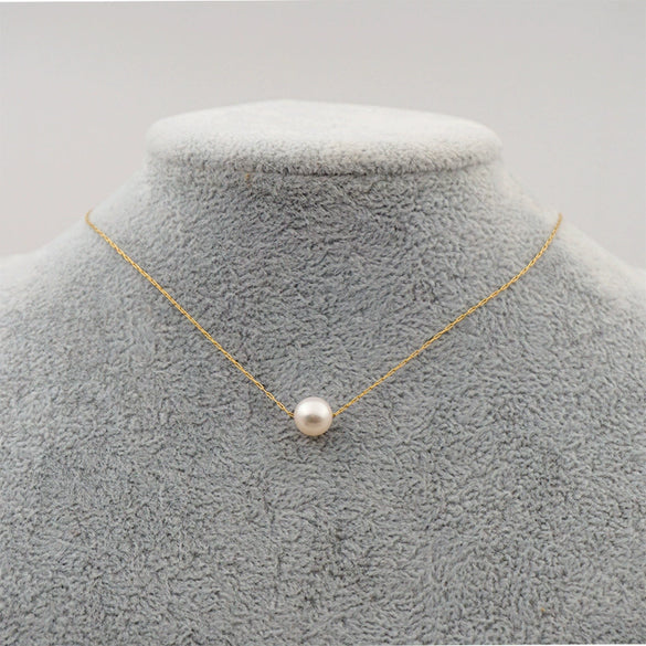 Wholesale Pearl Necklace Geometric Retro Design Electroplating For Women