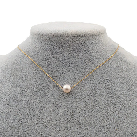 Wholesale Pearl Necklace Geometric Retro Design Electroplating For Women