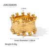 Wholesale Pearl Ring Stainless Steel Geometric Light Luxury Electroplated Jewelry For Women