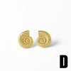 Wholesale Pearl Thread Earrings Copper 18K Gold Plated Geometric Animal Zodiac Minimalist Style